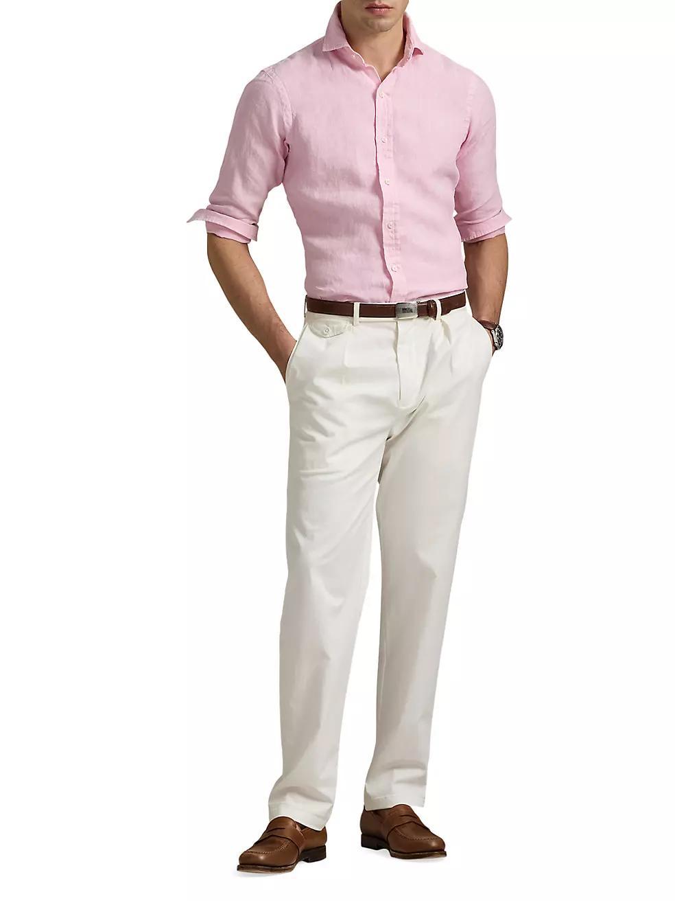 Classic-Fit Linen Shirt Product Image