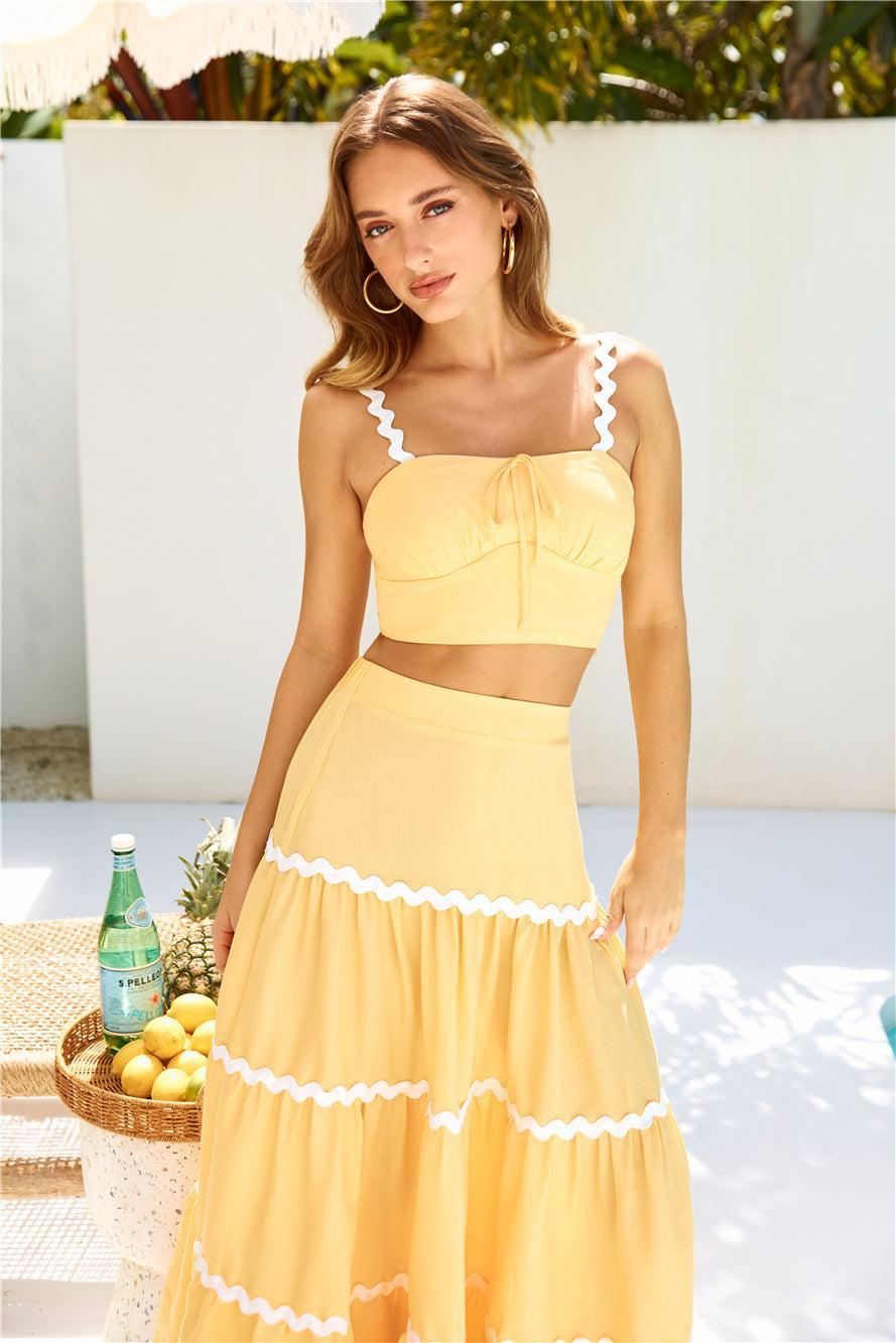 Sway One Way Maxi Skirt Orange Product Image