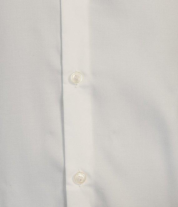 Murano Slim Fit Solid Sateen Long Sleeve Woven Shirt Product Image