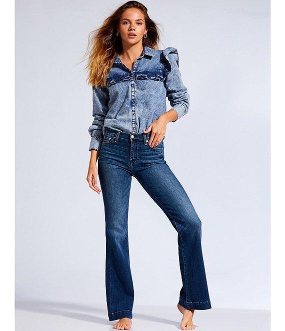 7 For All Mankind Tailorless Dojo Flare Leg Jeans Product Image