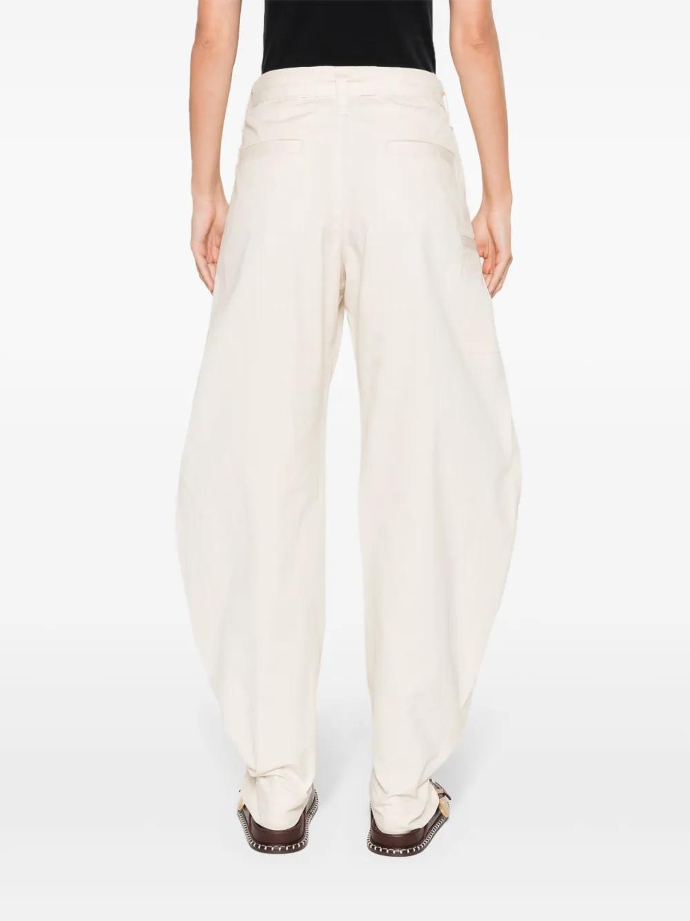 belted tapered-leg trousers Product Image