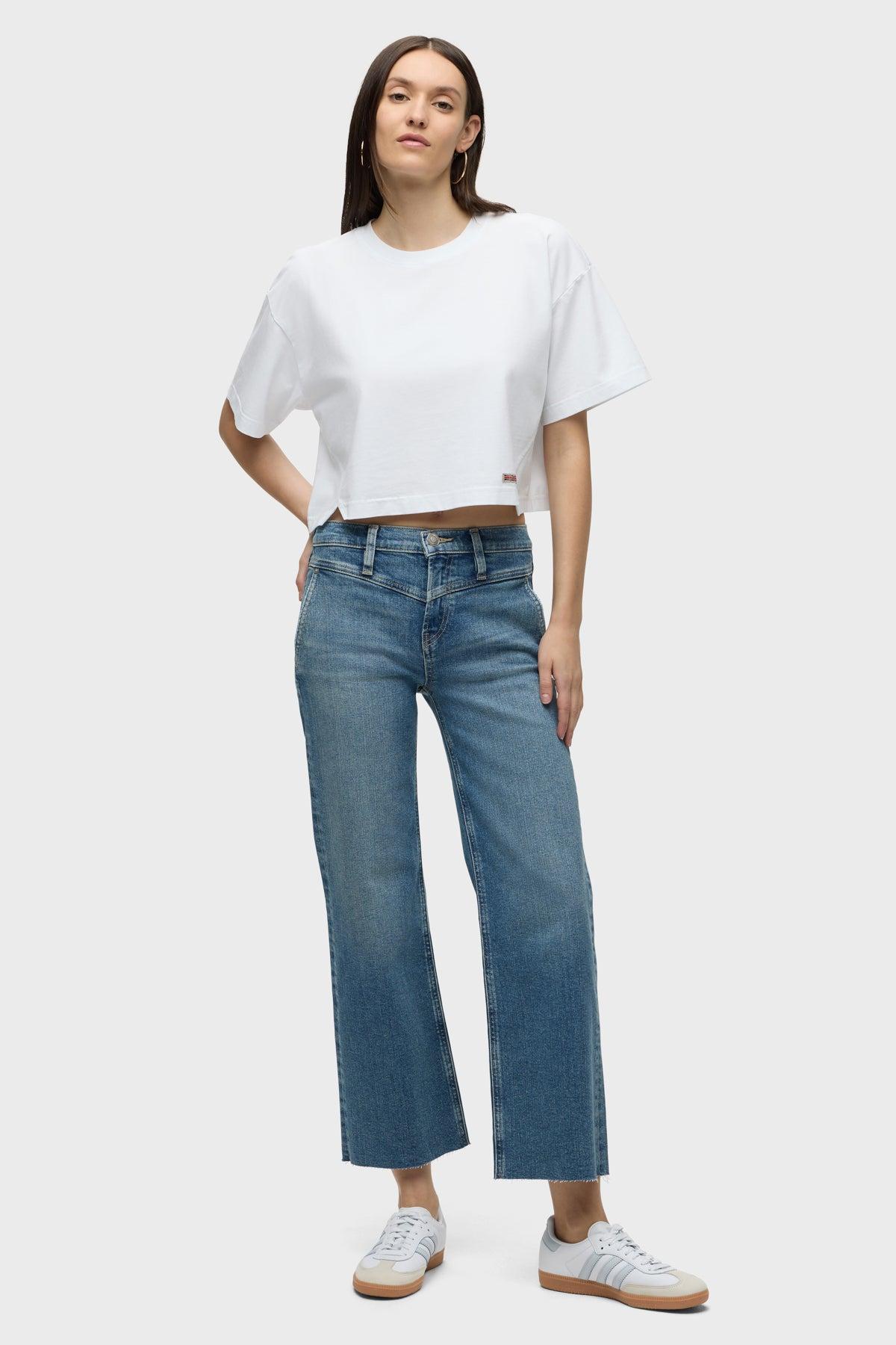 Rosie High-Rise Wide Leg Ankle Jean Female Product Image