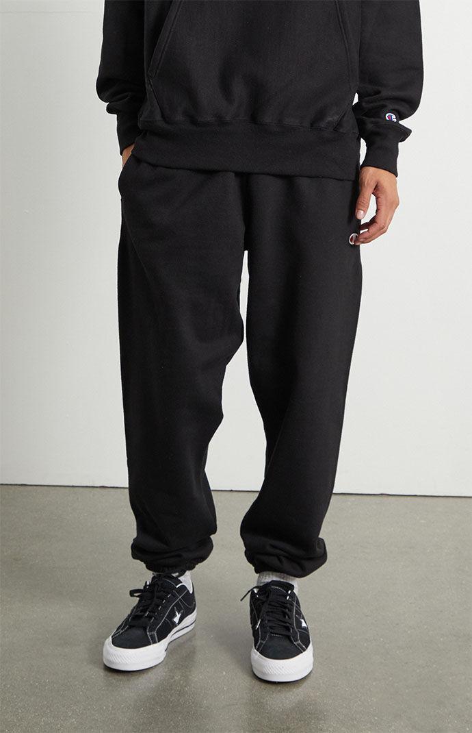 Mens Champion Reverse Weave Sweatpants, C Logo, 30 Black 2XL Product Image