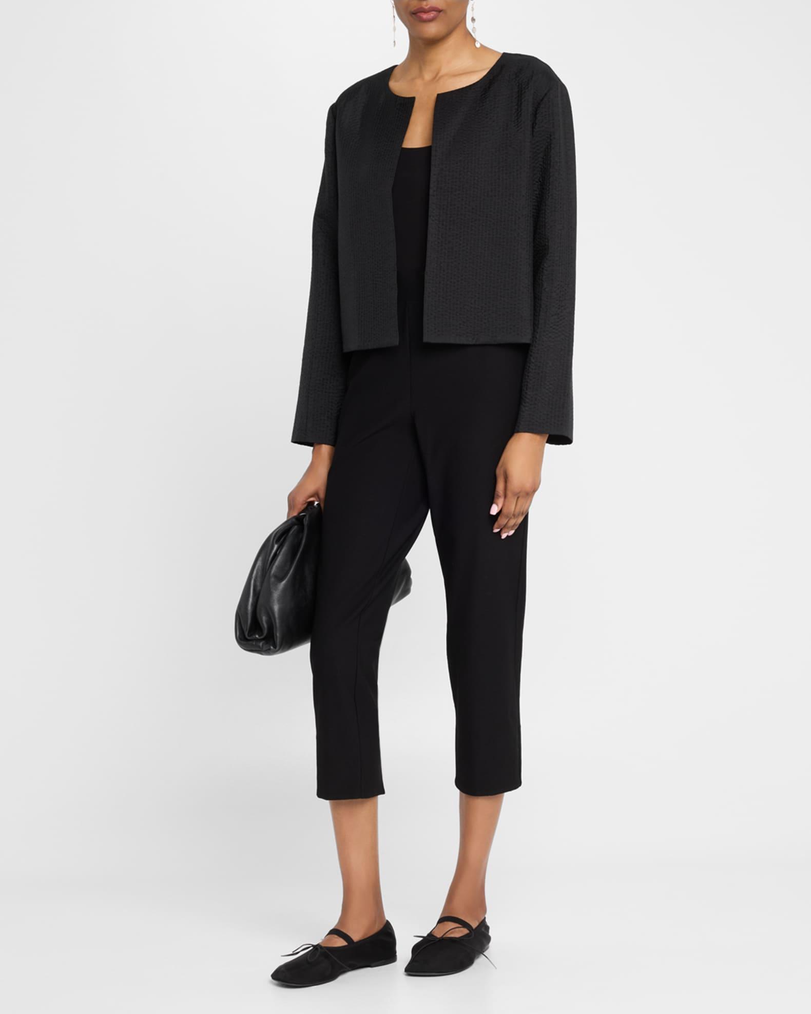 Boxy Quilted Silk Jacket Product Image