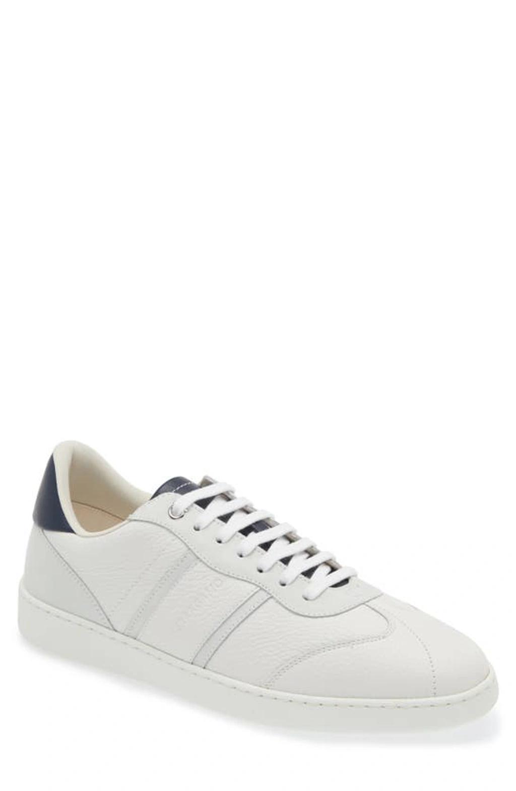 FERRAGAMO Achille 1 Sneakers Bianco Ottico 9.5 Product Image