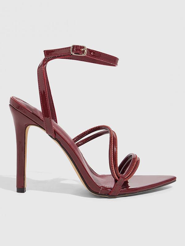 Belt Buckle Hollow Split-Joint Pumps Sandals Product Image