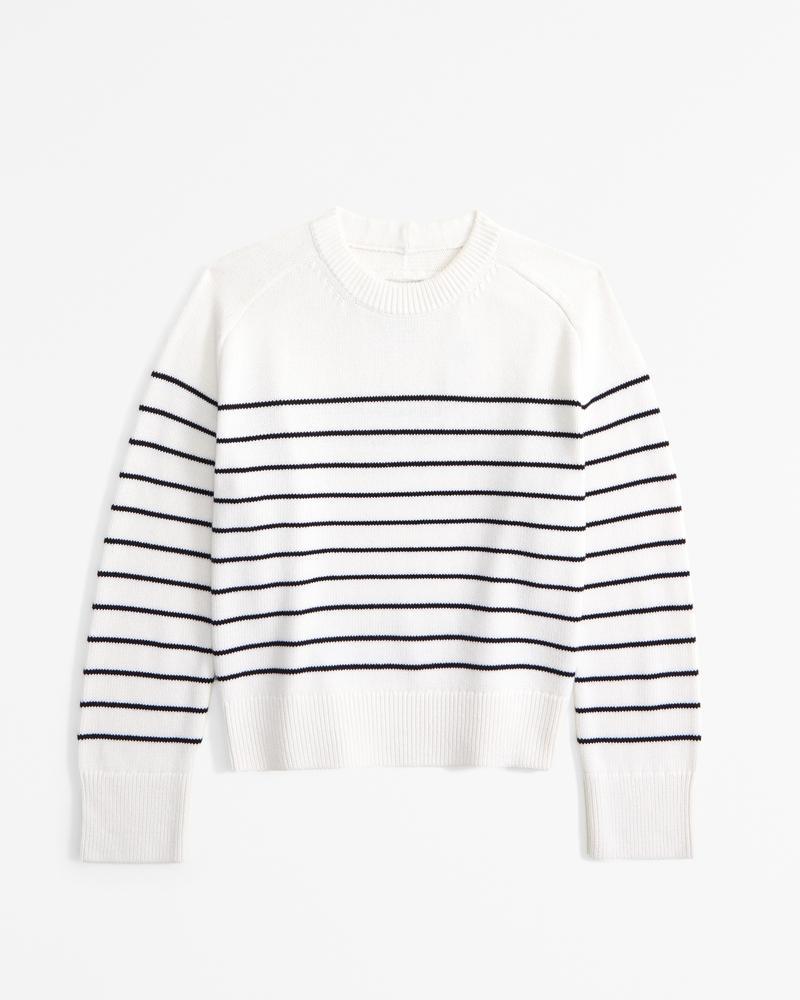 The A&F Madeline Cotton-Blend Crew Sweater Product Image