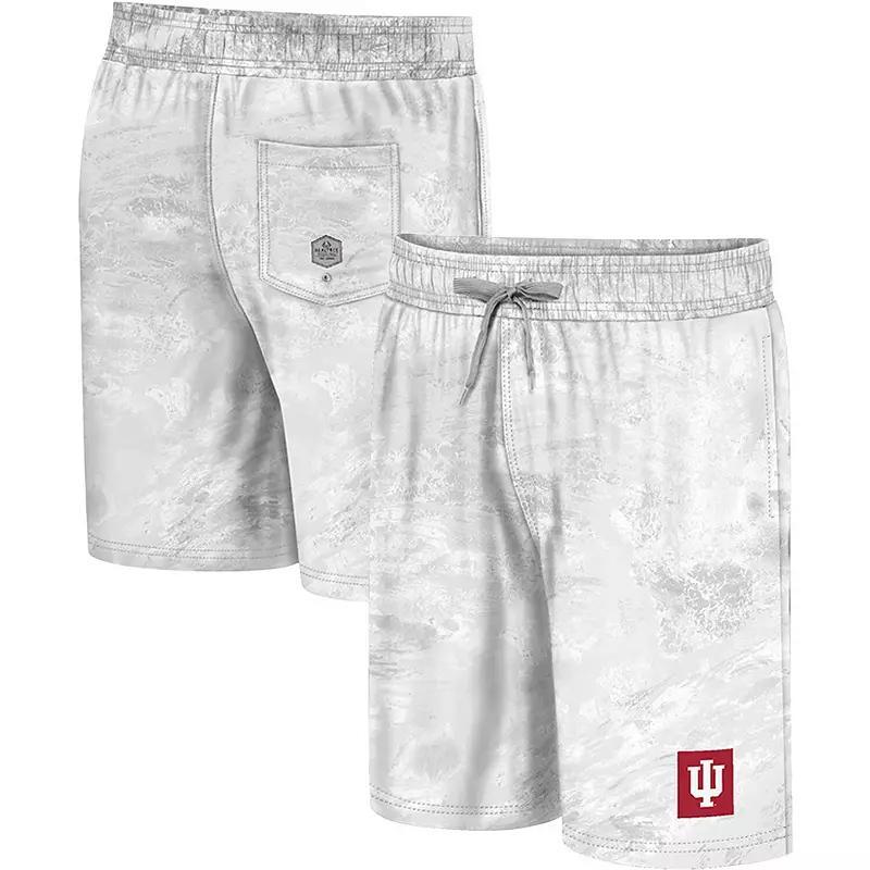 Men's Colosseum White Indiana Hoosiers Realtree Aspect Ohana Swim Shorts, Size: Large Product Image