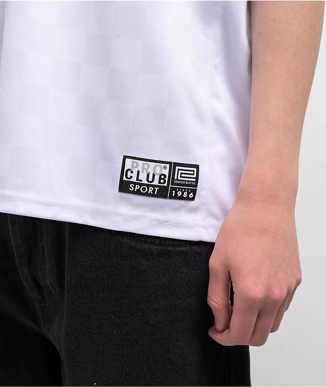 Pro Club White Soccer Jersey Product Image