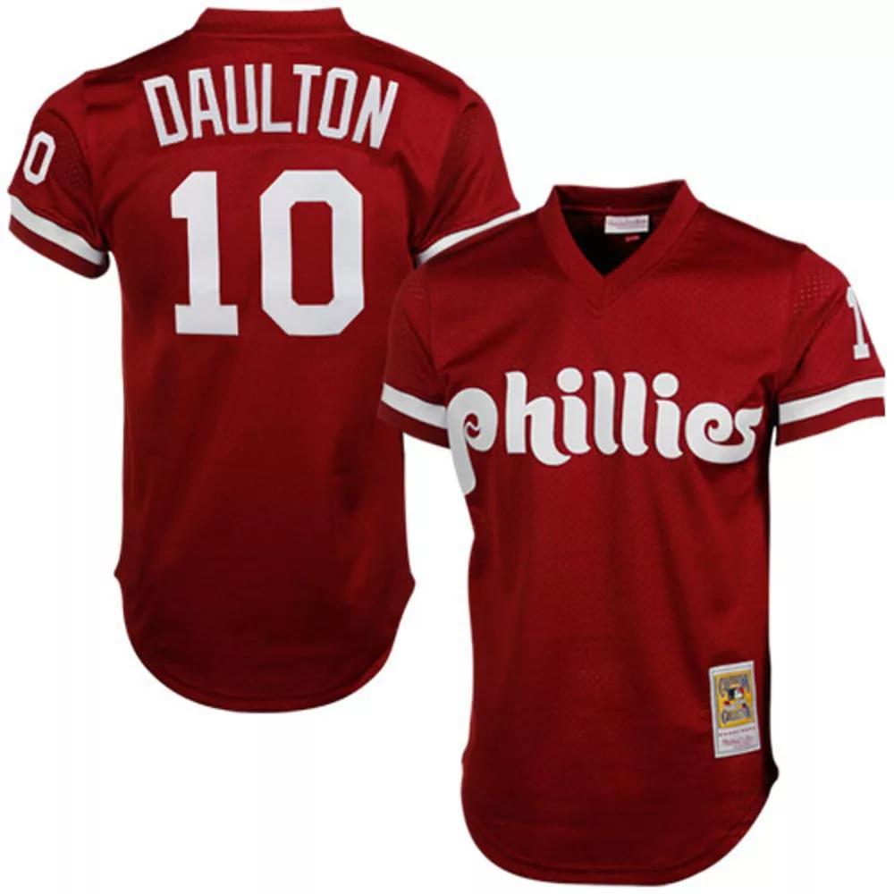 Men's Mitchell & Ness Darren Daulton Red Philadelphia Phillies Cooperstown Mesh Batting Practice Jersey, Size: 2XL Product Image