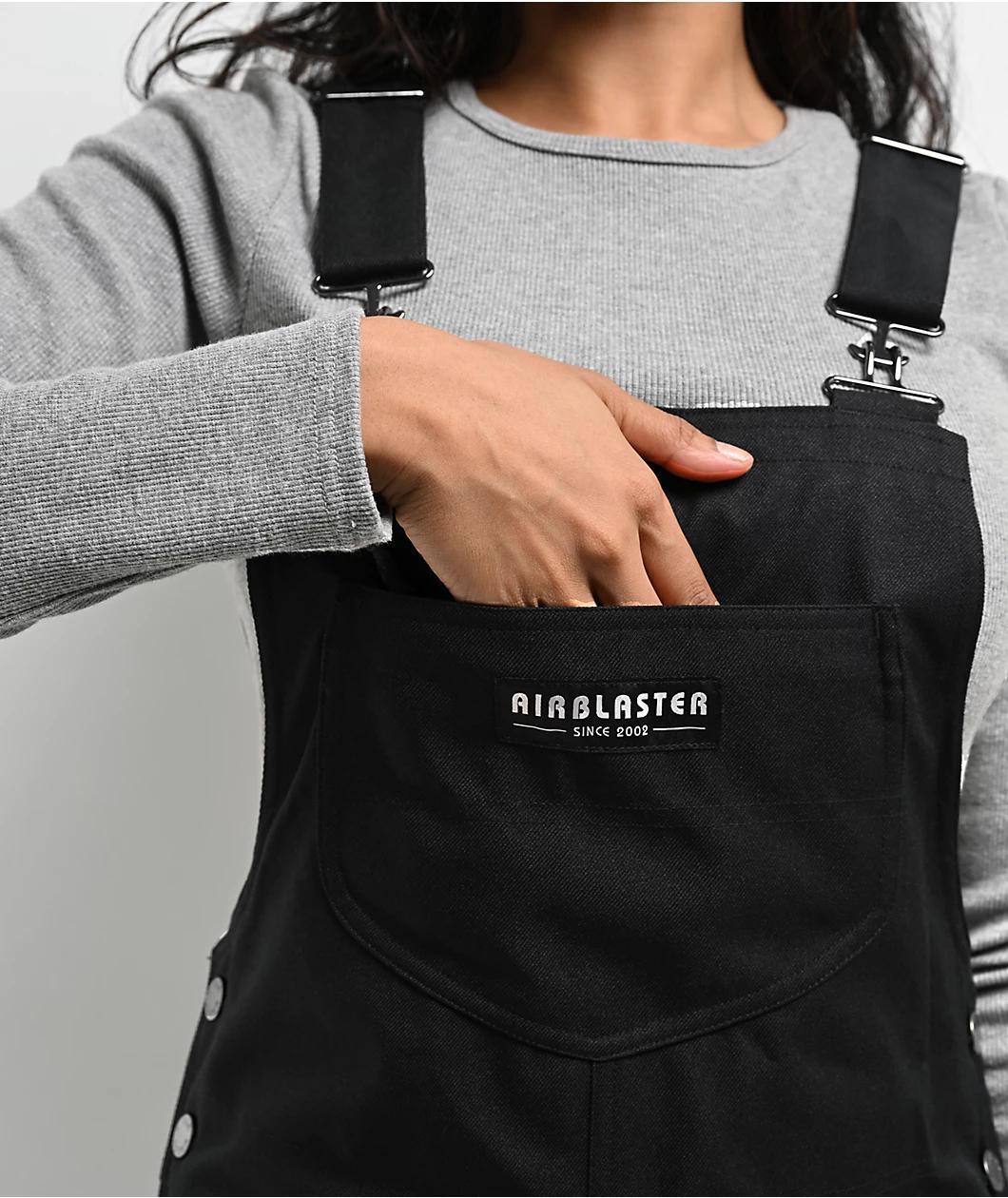 Airblaster Freedom Black 10K Bib Snowboard Pants Product Image