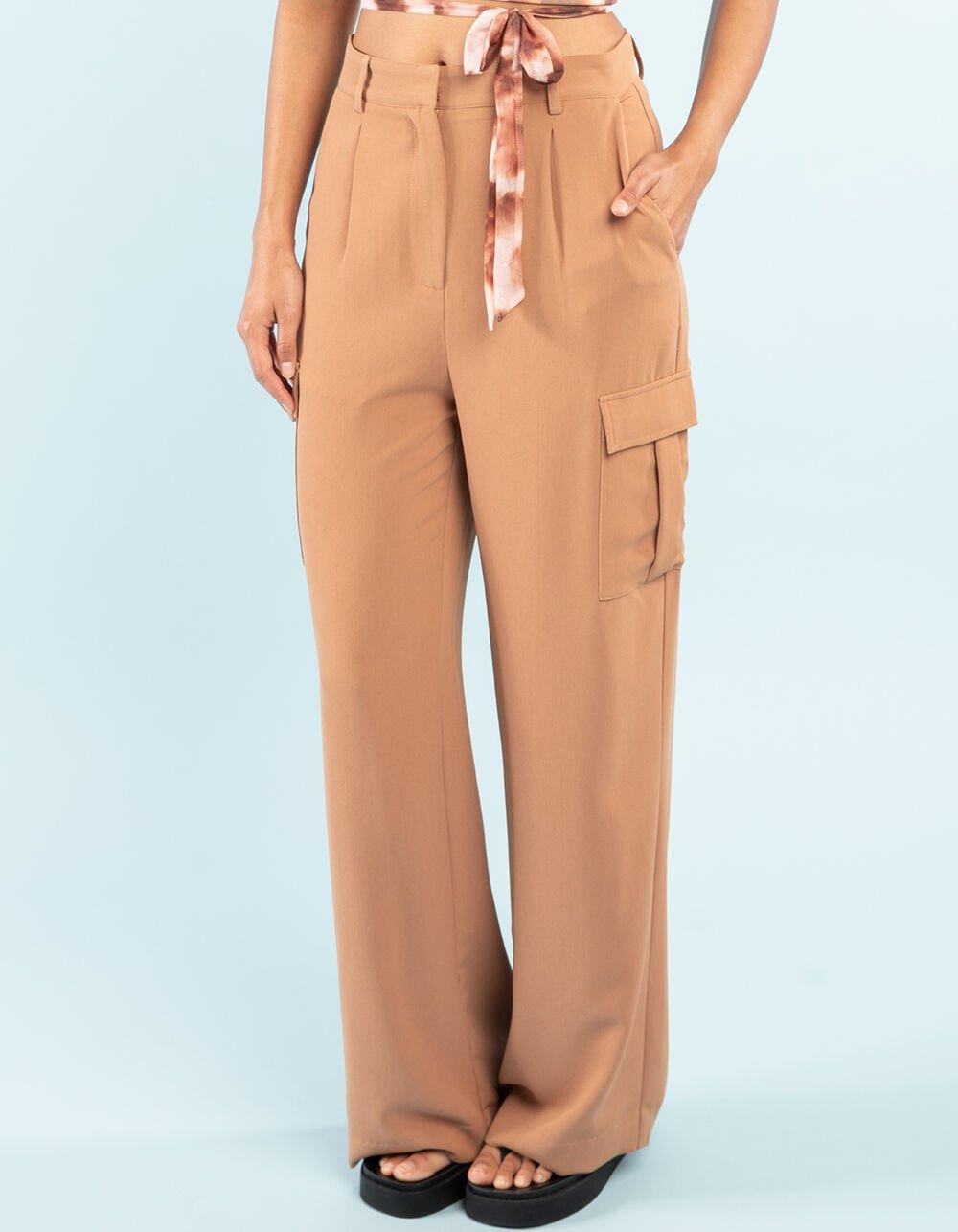 WEST OF MELROSE Womens Cargo Wide Leg Pants Product Image