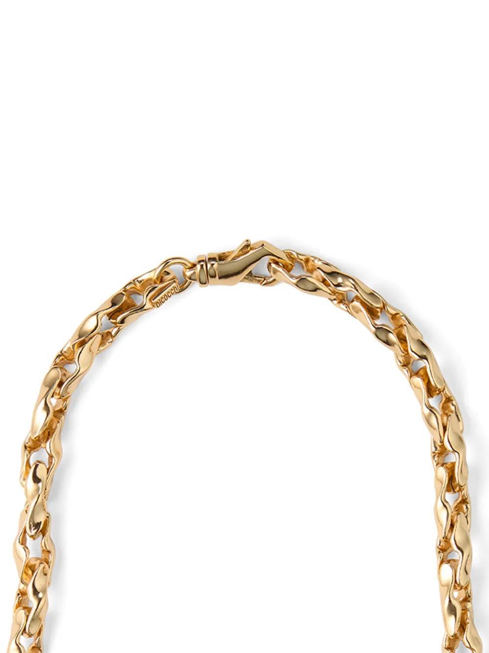 EMANUELE BICOCCHI Hammered Chain Necklace In Gold Product Image