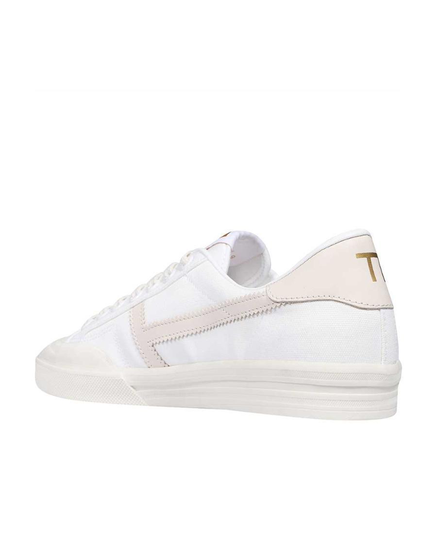 TOM FORD Logo Casual Shoes In White Product Image