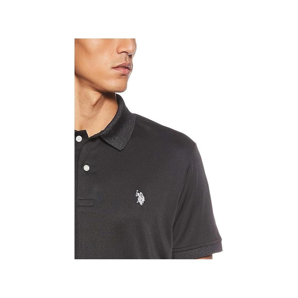 U.S. Polo Assn. Men's Short Sleeve Classic Fit Solid Stretch Polo Shirt Product Image