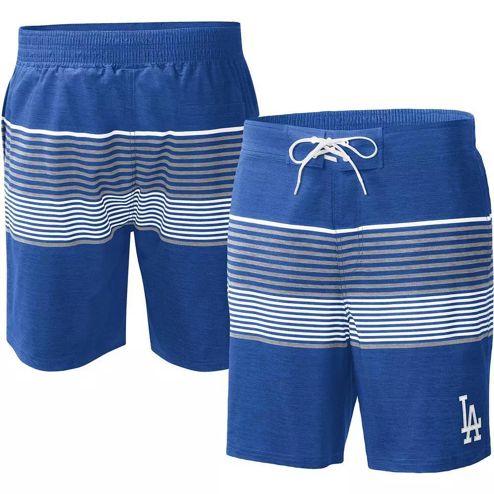 Men's G-III Sports by Carl Banks  Royal Los Angeles Dodgers Coastline Volley Swim Shorts, Size: XL, Blue Product Image