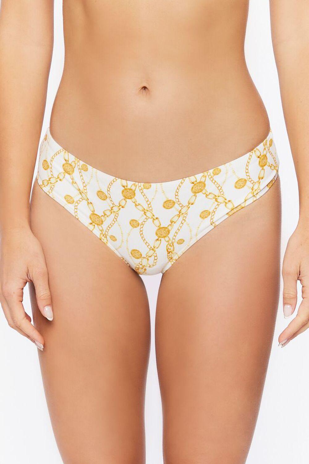 Chain Print Cheeky Bikini Bottoms | Forever 21 Product Image