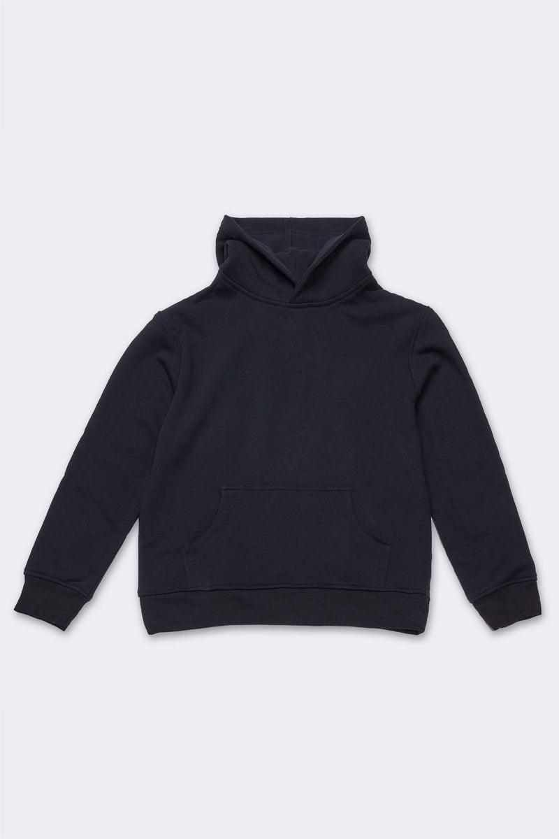 Men's Organic Hoodie Sweatshirt in Black Product Image