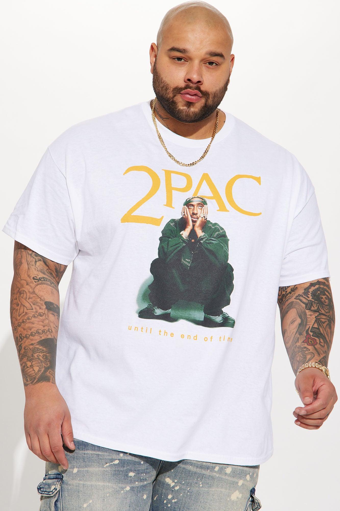 Tupac Until The End Of Time Short Sleeve Tee - White Product Image