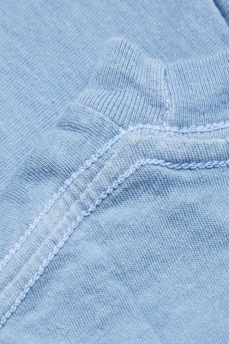 Indigo Dyed Light Blue Women's Organic Unisex Style Crew Tee Product Image