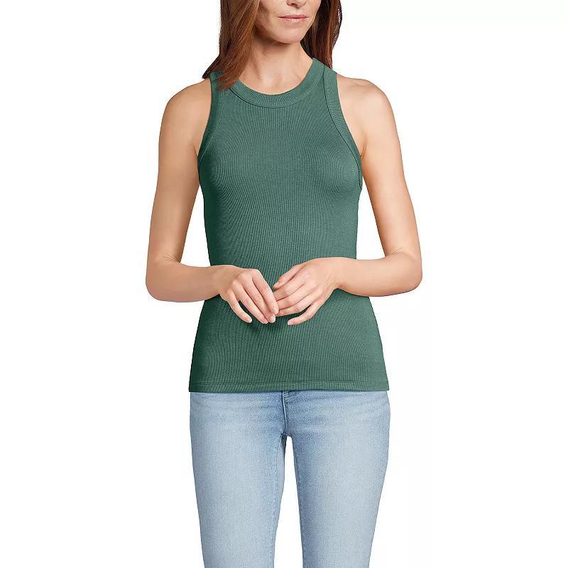 Womens Lands End Drapey Rib Tank Product Image