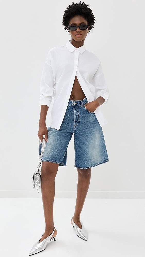 HAIKURE Becky Piano Blue Shorts | Shopbop Product Image