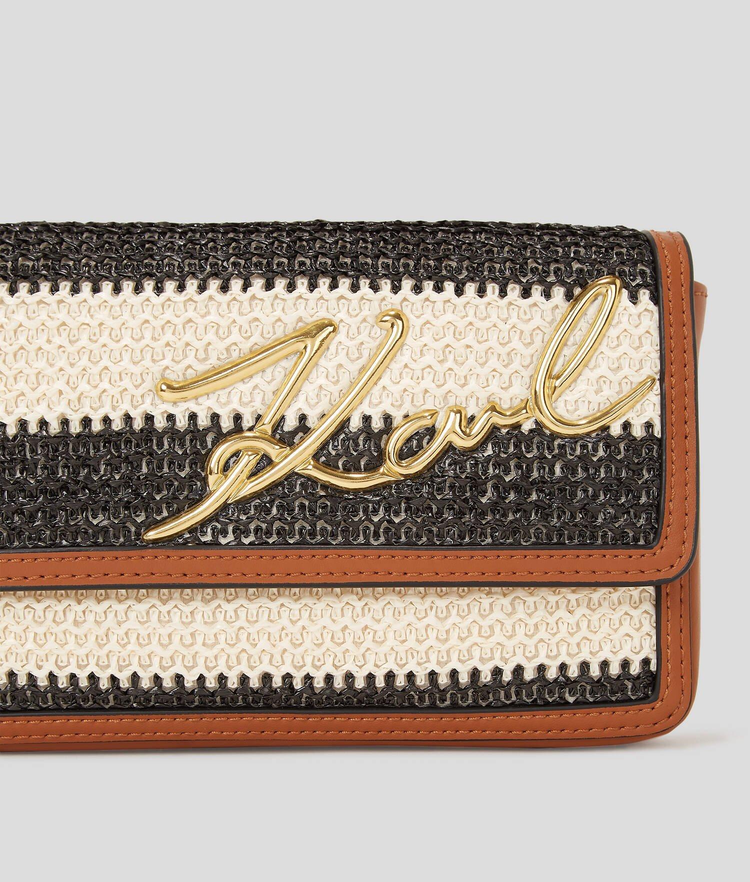 K/SIGNATURE RAFFIA POUCH Product Image