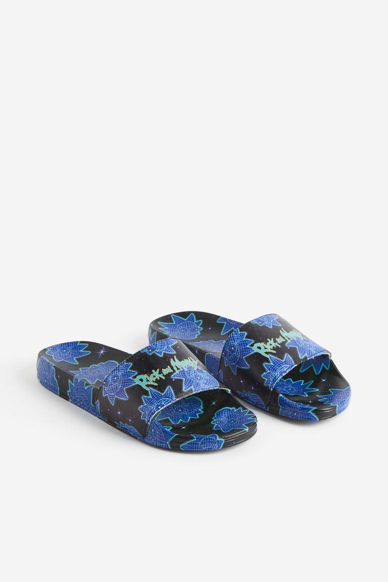 Printed Pool Slide Sandals Product Image