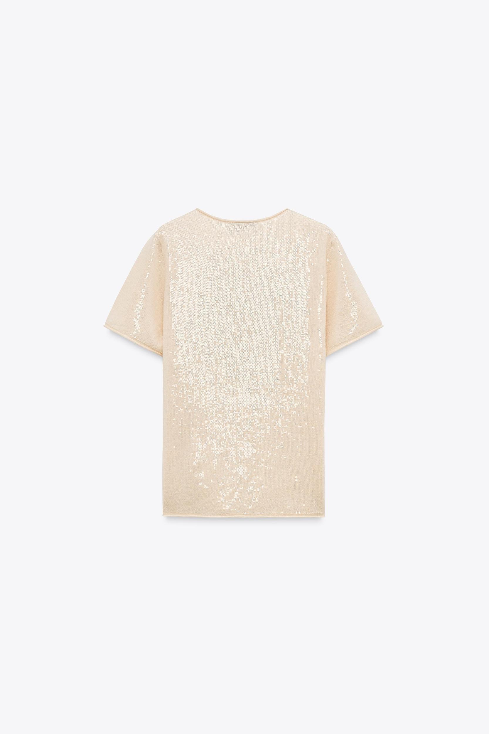 SEQUIN KNIT TOP Product Image