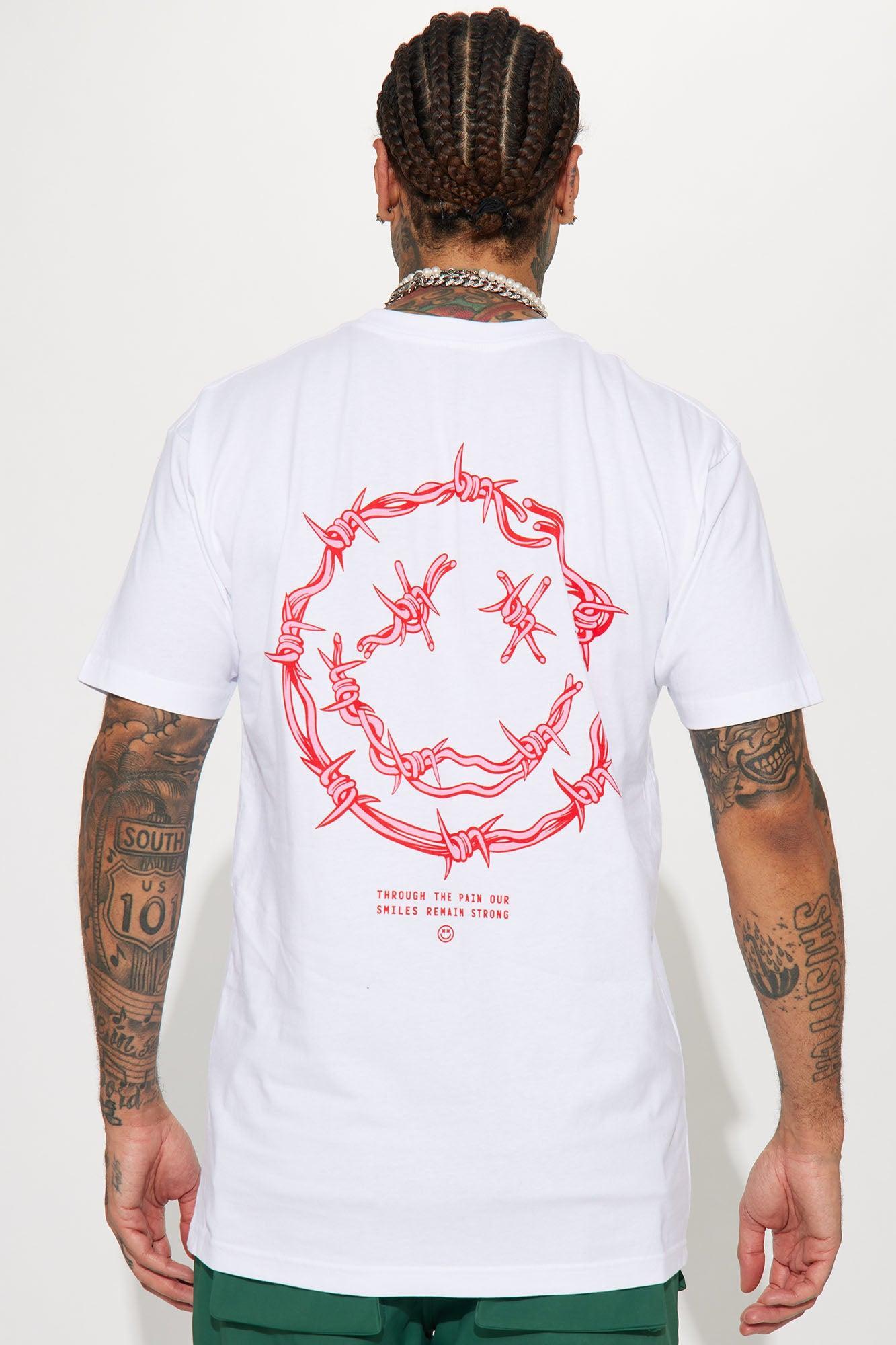 Strong Smiles Short Sleeve Tee - White Product Image