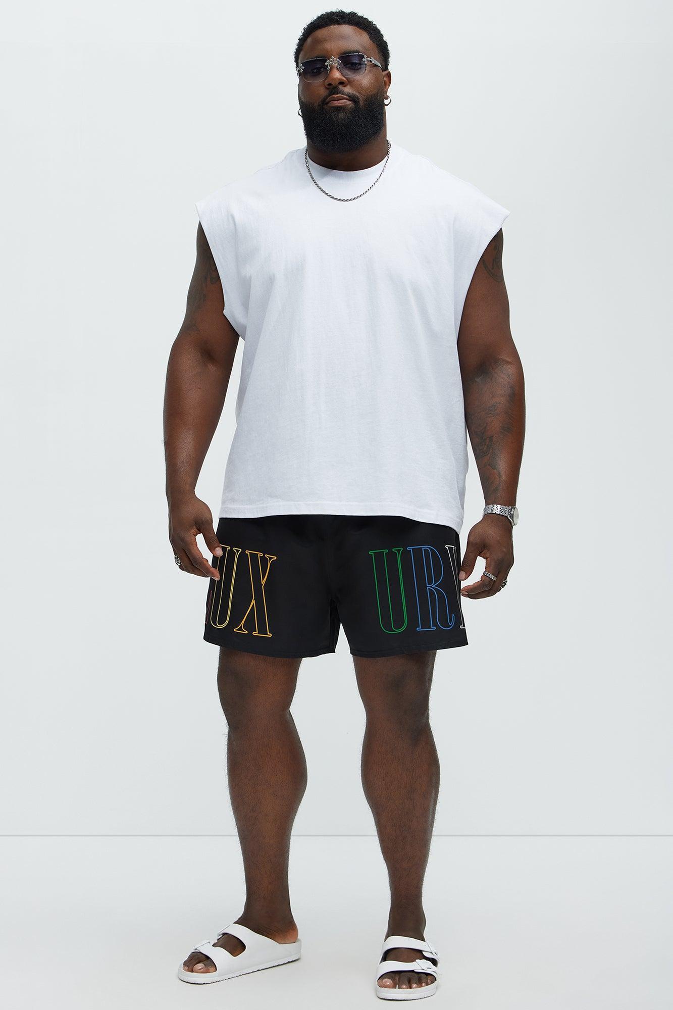 Luxury Life Swim Mid Trunk - Black Product Image