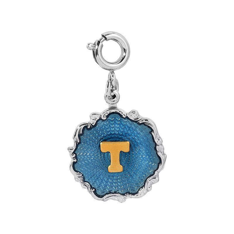 1928 Blue Enamel Initial Charm, Womens, Blue F Product Image