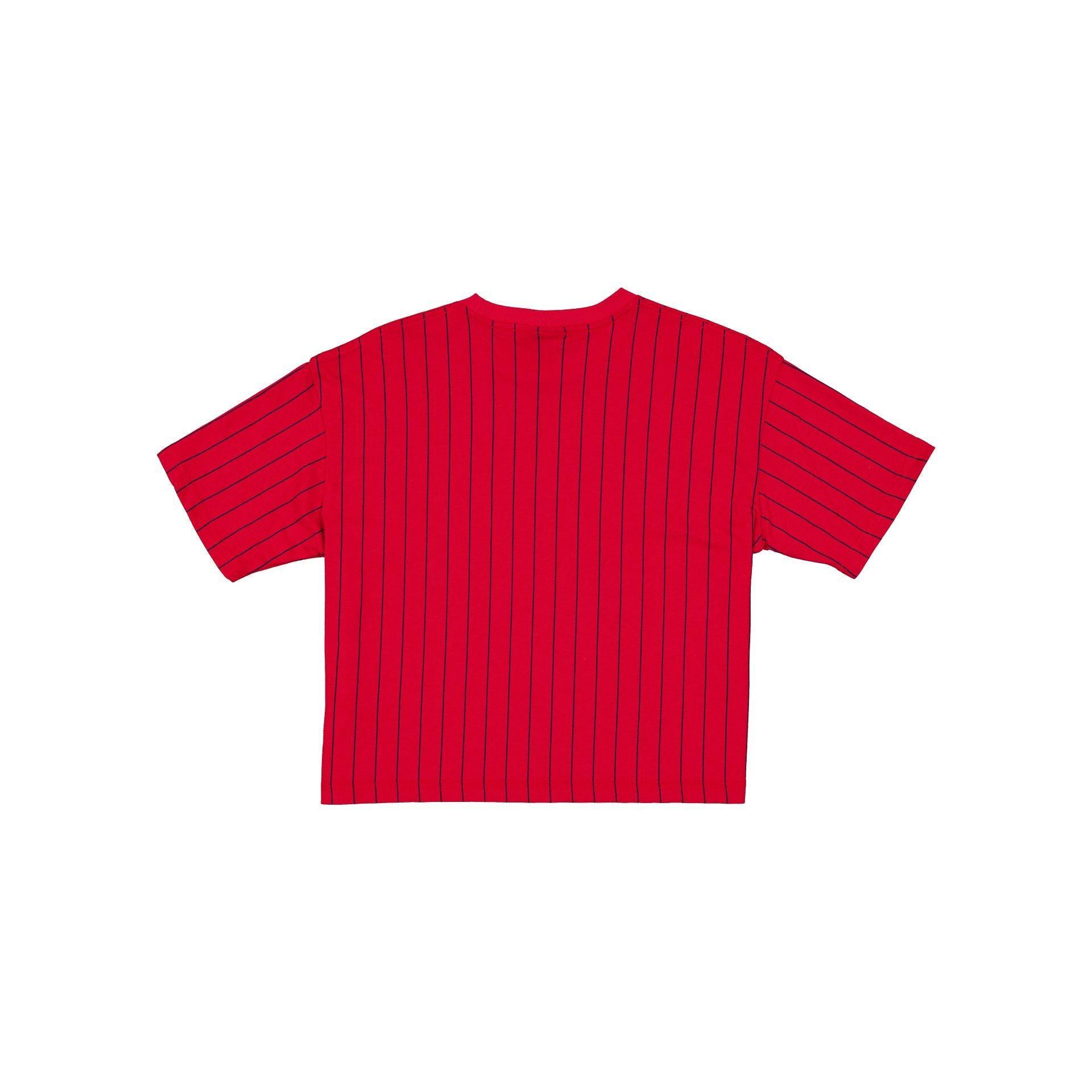 Boston Red Sox Throwback Pinstripe Women's T-Shirt Female Product Image