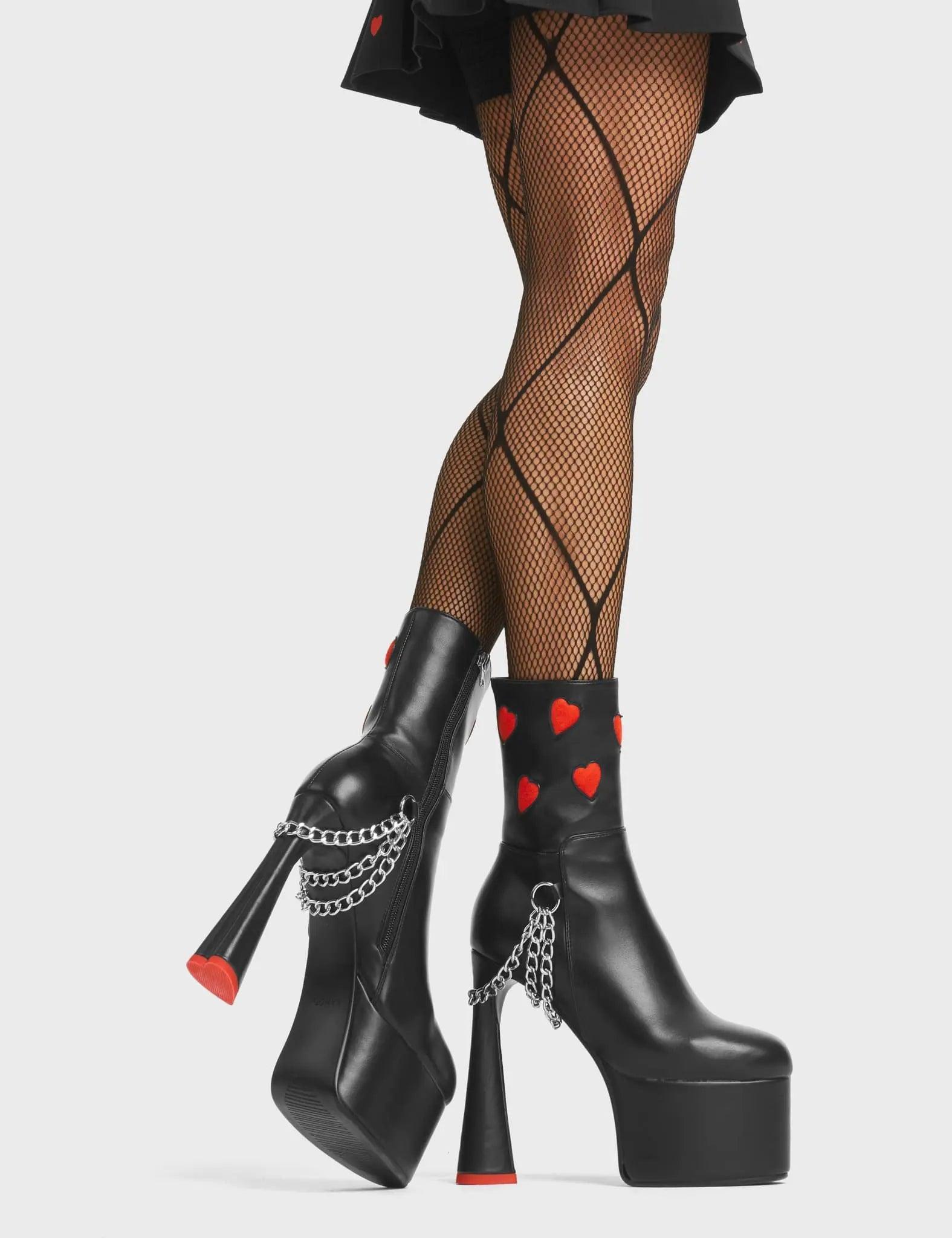 Back Me Platform Ankle Boots Product Image