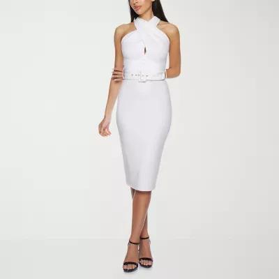 Premier Amour Womens Sleeveless Midi Sheath Dress Product Image