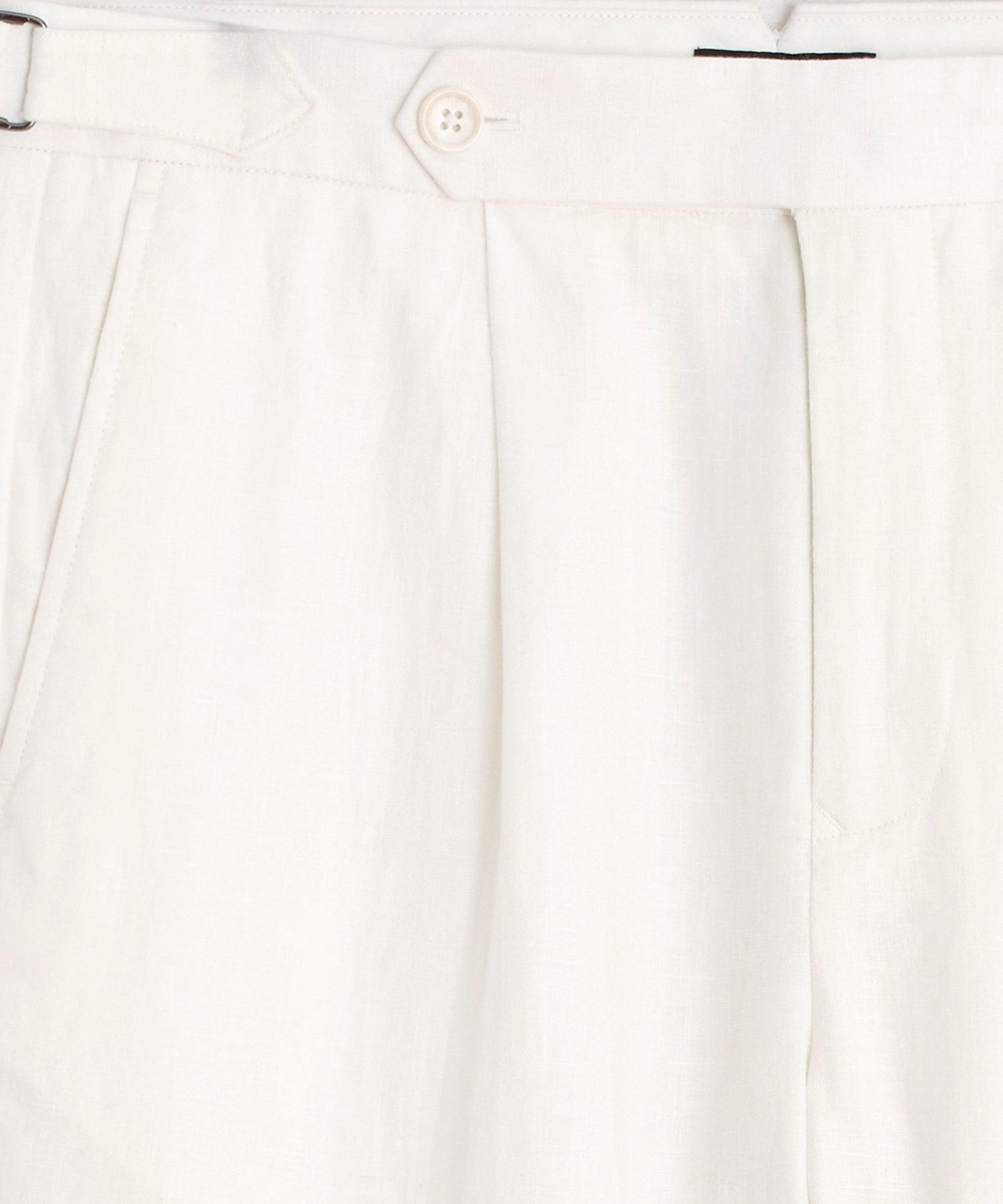 Straight Fit Irish Linen Side Tab Trouser Product Image