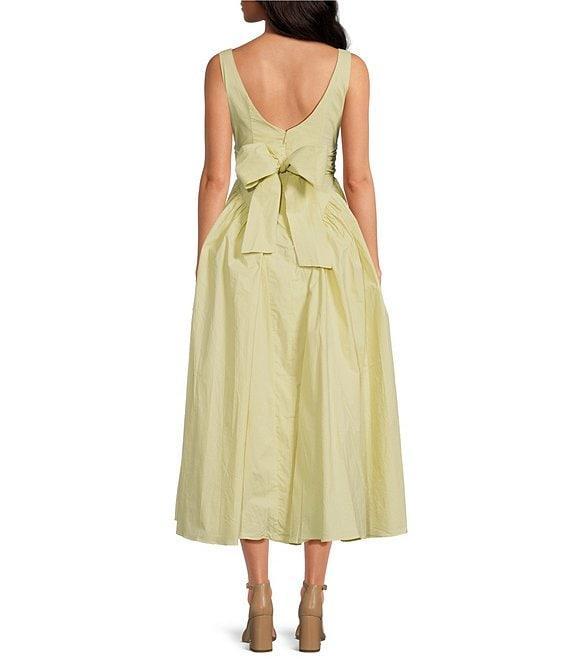 ASTR the Label Vinya Square Neck Sleeveless Drop Waist Midi Dress Product Image