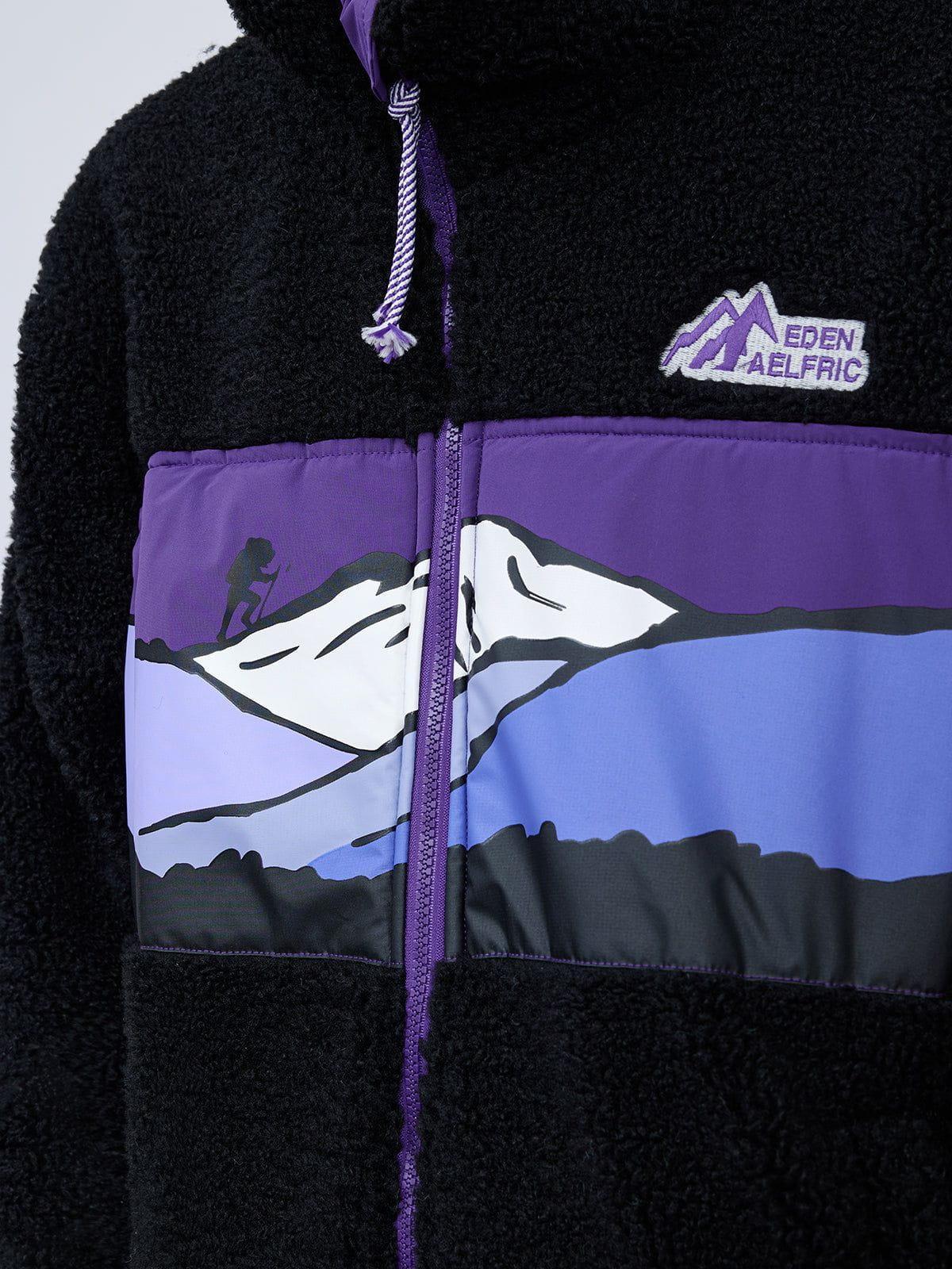 Aelfric Eden Mountains Patchwork Sherpa Coat Product Image