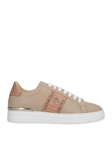 PHILIPP PLEIN Man Sneakers Khaki Size 9 Leather In Beige Product Image