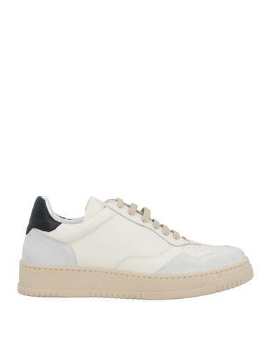 BUSCEMI Man Sneakers Ivory Size 9 Leather In White Product Image