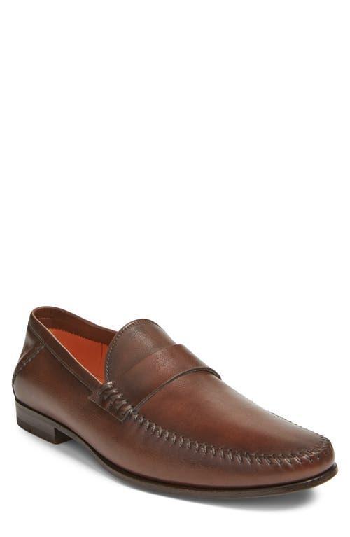 Mens Paine Whipstitched Leather Loafers Product Image