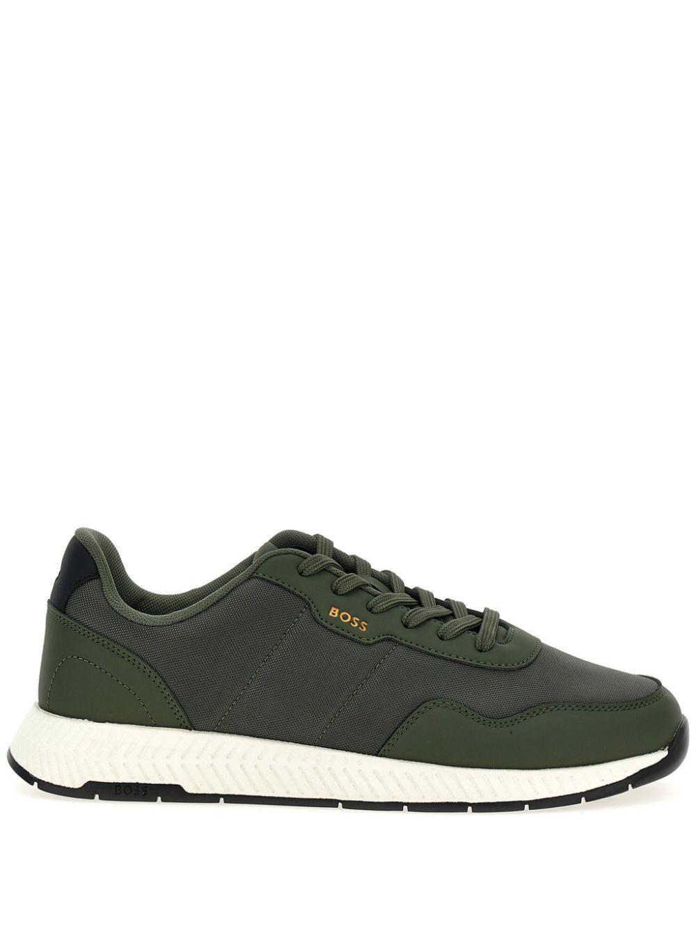 HUGO BOSS Titanium Sneakers In Green Product Image