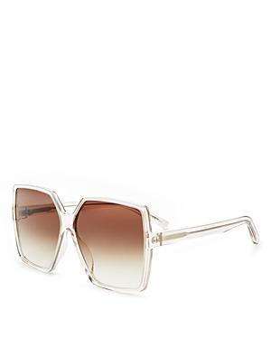 Womens New Wave Betty 63MM Oversized Square Sunglasses Product Image