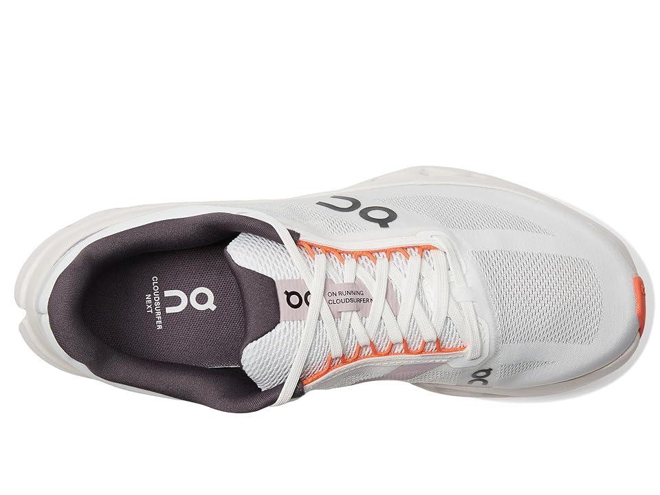 On Women's Cloudsurfer Next (White/Flame) Women's Running Shoes Product Image