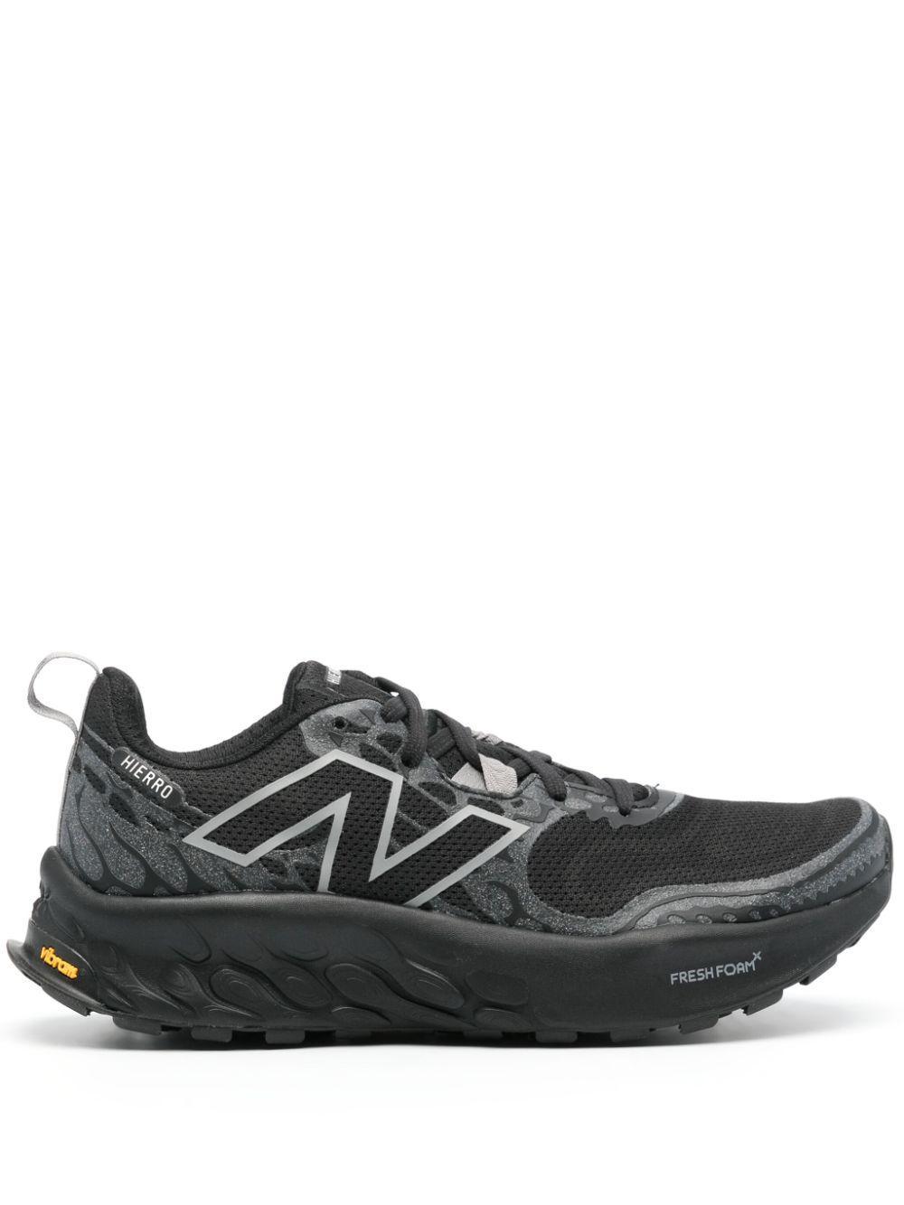 NEW BALANCE Men's Fresh Foam X Hierro V8 Hiking Shoes In Black/grey Product Image