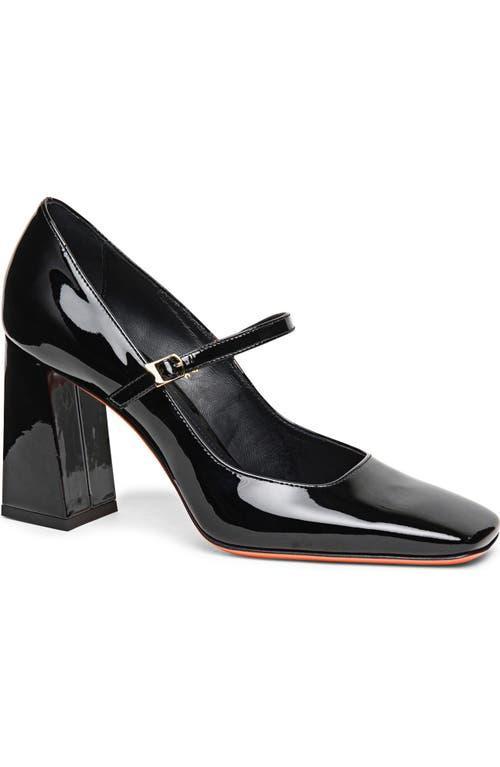 SANTONI Women's 50mm Patent Leather Mary Jane Pumps In Black Product Image