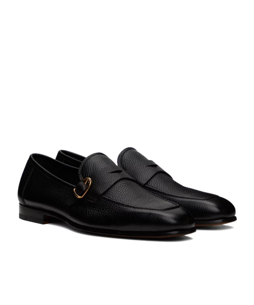 TOM FORD Dover Buckle Loafers In Black Product Image