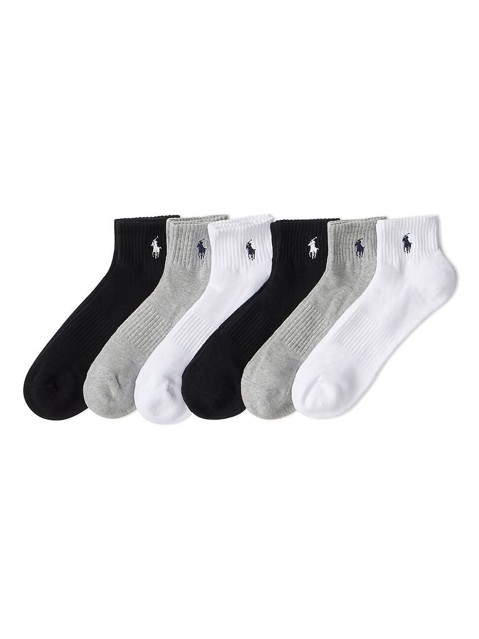 Polo Ralph Lauren Performance Cotton Quarter Socks 6 Product Image