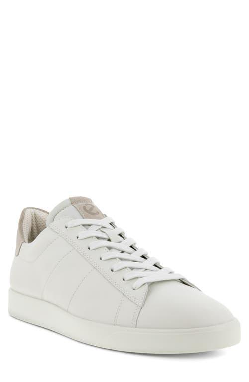 Ecco Mens Street Lite Retro Sneaker - White Product Image