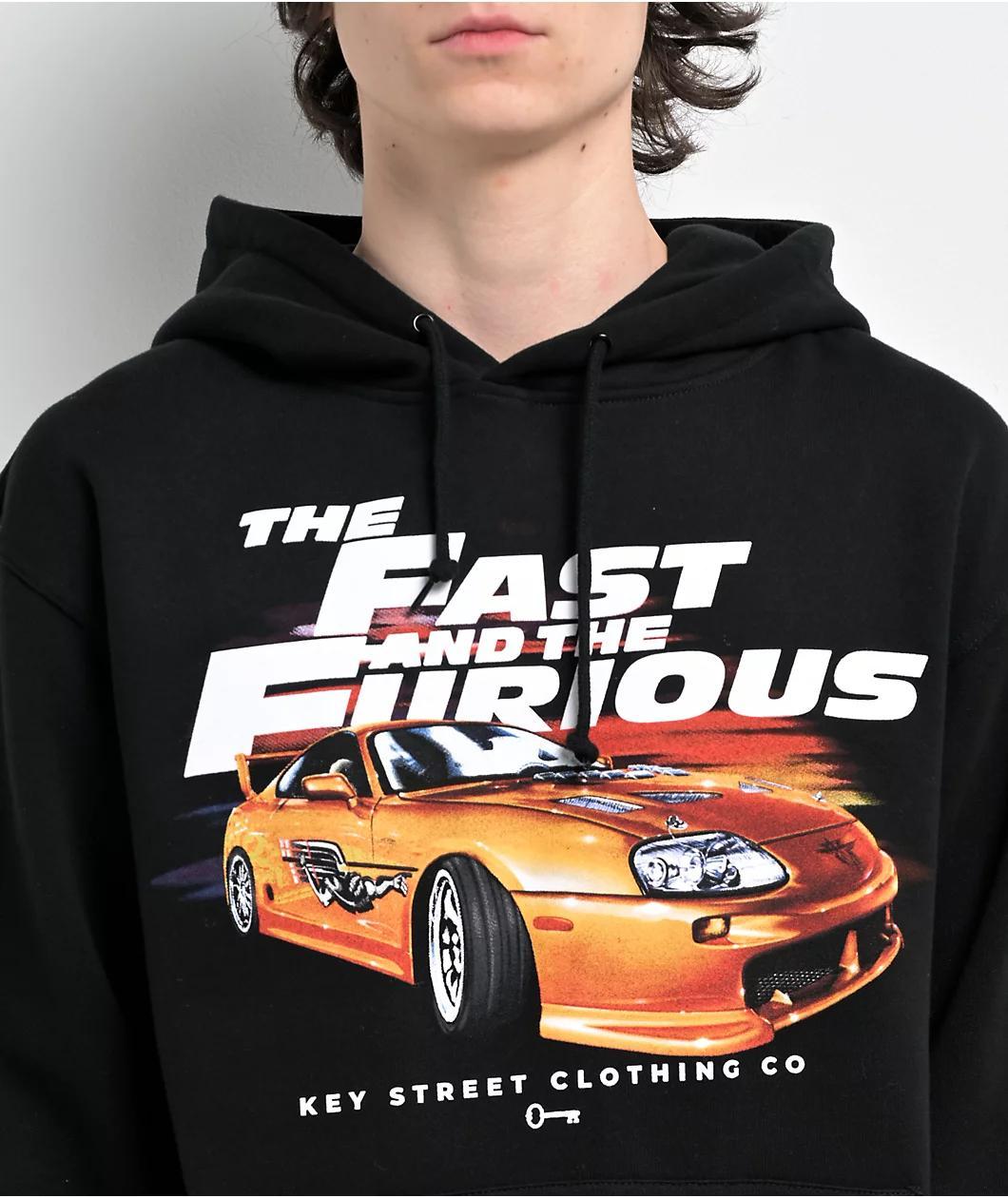 Key Street x Fast & Furious Brian's Car Black Hoodie Product Image